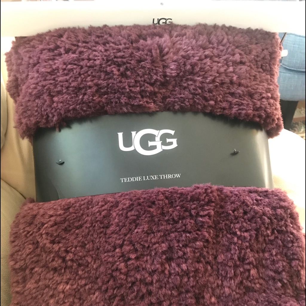 ugg blanket maroon